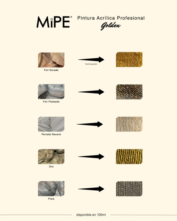 MIPE LINEA GOLDEN 100 CC. 1/2 CARGA - Imagen 2