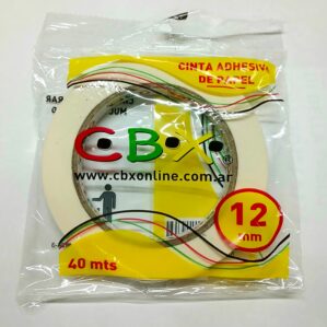 Cinta de Papel CBX (12mm x 40mts.) Pack x 12 unidades